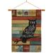Breeze Decor The Wild Is Calling Impressions Decorative 2-Sided Polyester 40 x 28 in. Flag Set in Black/Brown | 40 H x 28 W x 1 D in | Wayfair
