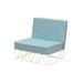 iSiMAR Lagarto Patio Chair w/ Cushions, Polyester in Green/Blue | 31.5 H x 31.4 W x 28.3 D in | Wayfair 9158_EG_VH