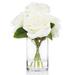 Primrue Large Head Rose Floral Arrangements in Vase Silk/Fabric | 11 H x 8 W x 8 D in | Wayfair FBA9F42688954522B659C62150F12512