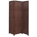 Bayou Breeze Akridge 71" H Solid Wood Folding Room Divider Wood in Brown | 71 H x 52 W x 1 D in | Wayfair 674CFA2F6D0B4D9384B627470F18F9CC