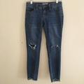 Free People Jeans | Free People Distressed Cropped Denim Jeans-Sz 25 | Color: Blue | Size: 25