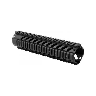 AIM Sports Inc Mid-Length AR Free Float Quad Rail- V3 Black Medium MT061