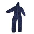 PACKAGING AND DISPOSABLES Disposable Coveralls Overalls Boilersuit Hood Painters Protective Suit (Blue) (10, X-Large)