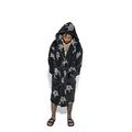 Blackcraft Cult Baphomet Ritual Robe Unisex Gothic Fashion Black Bath Hooded Dressing Gown - XL