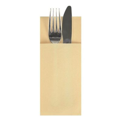 Papstar Bestecktaschen 33 x 40 cm »Airlaid« 1/8 Falz, 480 Stück gold, 33 cm