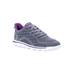 Wide Width Women's Travelactiv Axial Walking Shoe Sneaker by Propet in Grey Purple (Size 6 W)