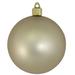 The Holiday Aisle® 4" (100mm) Ornament, Commercial Grade Shatterproof Plastic Ball Ornaments Plastic in Yellow | Wayfair