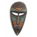 Bungalow Rose Elzey Beaded Wood Hand-Crafted Mask Wall Décor in Brown | 12.3 H x 6.3 W in | Wayfair 26FE1B6A36FB48A59FD6B986CB99347D