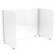 Factory Direct Partners Junior Individual 3 Panel Desk Privacy Panel, Rubber | 15.75 H x 23.75 W x 12.25 D in | Wayfair 12929-CL