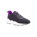 Extra Wide Width Women's Stability Strive Walking Shoe Sneaker by Propet in Grey Purple (Size 7 1/2 WW)