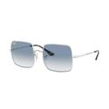 Ray-Ban Square RB1971 Sunglasses - Women's Clear Gradient Blue Lenses 91493F-54