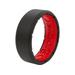 Groove Life Men's EDGE Ring Silicone, Black/Red SKU - 555858