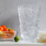 Lalique Pivoines Crystal Table Vase Crystal | 13.66 H x 8.23 W x 8.23 D in | Wayfair 10708400