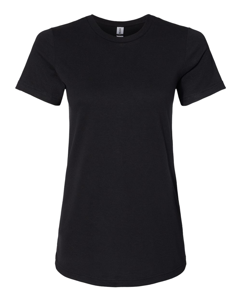 Gildan G670L Women's Softstyle CVC T-Shirt in Pitch Black size Small | Cotton/Polyester Blend 67000L, G67000L