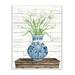 Stupell Industries Tulip Bouquet in Ceramic Vase by Cindy Jacobs - Graphic Art Print Wood in Brown | 15 H x 10 W x 0.5 D in | Wayfair