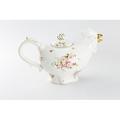 Grace's Tea Ware Rooster 24 -oz. Porcelain Teapot Porcelain China/Ceramic in White | 6 H x 9.5 W x 4 D in | Wayfair CM545AK-MF552G