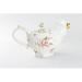 Grace's Tea Ware Rooster 24 -oz. Porcelain Teapot Porcelain China/Ceramic in White | 6 H x 9.5 W x 4 D in | Wayfair CM545AK-MF552G