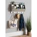 DesignOvation Arnica Wall Key Organizer w/ Key Hooks Solid + Manufactured Wood/Wood/Metal in White | 21 H x 27 W x 7 D in | Wayfair 214790