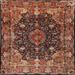 Blue/Red 84 x 0.35 in Indoor Area Rug - Bungalow Rose Oriental Beige/Blue/Red Area Rug Polyester/Wool | 84 W x 0.35 D in | Wayfair