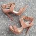 Michael Kors Shoes | Michael Kors Brown Suede Leather Strappy Heels 6 | Color: Brown/Gold | Size: 6