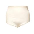 Lady Olga 12 Pairs Womens Cotton Lycra Crinkle Full Brief with Tunnel Elastic White 24-26