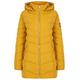 Tokyo Laundry Safflower 2 Longline Quilted Puffer Coat with Hood in Old Gold 14