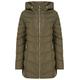 Tokyo Laundry Safflower 2 Longline Quilted Puffer Coat with Hood in Khaki 14