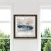 Orren Ellis Fog on the Horizon I - Picture Frame Painting Print on Paper in Blue | 17 H x 17 W x 1.5 D in | Wayfair