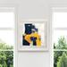 Orren Ellis Navy & Gold II - Print on Paper in Black/White/Yellow | 21 H x 21 W in | Wayfair E943C312AFAA4AC4A7344D09FF698737