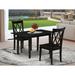 Longshore Tides Mcarthur Butterfly Leaf Rubberwood Solid Wood Dining Set Wood in Black | 29 H in | Wayfair FA745CCE74534E72BA79236BC40C7071