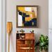 Orren Ellis Navy & Gold I - Picture Frame Print on Canvas in Black/Yellow | 35.5 H x 35.5 W x 1.5 D in | Wayfair 71A2063477D84724BC5ABD36CA6EF0BE