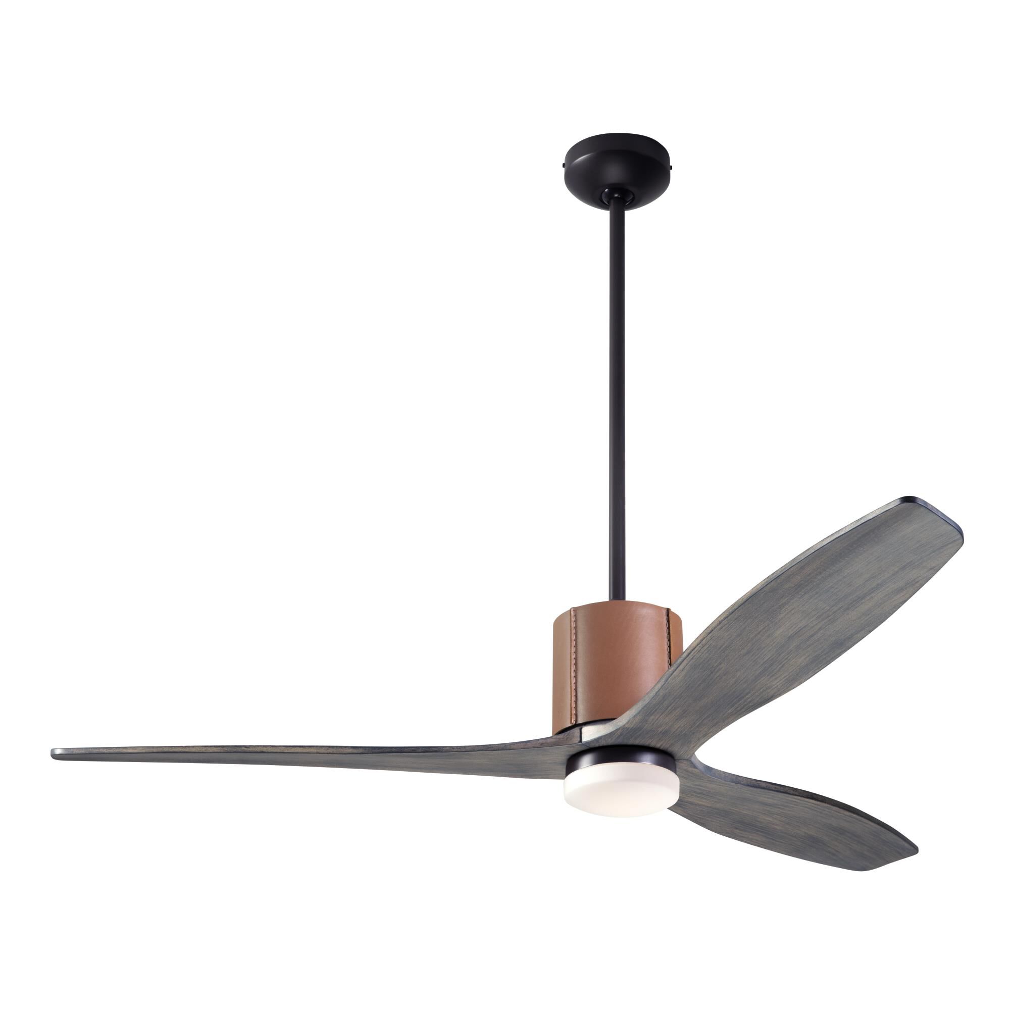 Modern Fan Company Leatherluxe 54 Inch Ceiling Fan with Light Kit - LLX-DBTA-54-GY-271-RC