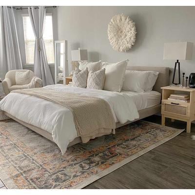 Hillcrest 8'10" x 12' Traditional Rose/Charcoal/White/Blue/Lavender/Light Blue/Light Sage/Pink/Rust/Yellow/Brick Red/Rust/Dark Pink/Light Blue/Light Sage/Light Blue/Light Sage/Yellow/Rust/Lavender/Beige/Charcoal/Light Blue/Light...