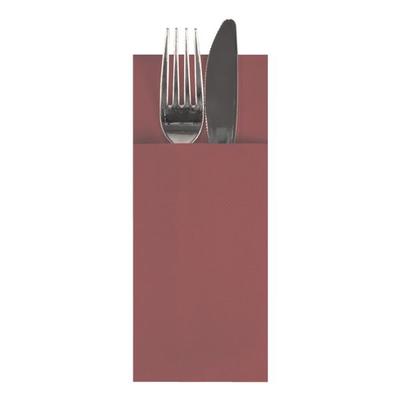 Papstar Bestecktaschen 33 x 40 cm »Airlaid« 1/8 Falz, 480 Stück bordeux, 33 cm