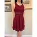 Free People Dresses | Free People Crochet Burgundy Mini Dress | Color: Purple/Red | Size: 2