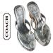 Coach Shoes | Coach Lannie Sandals Size 8 | Color: Silver | Size: 8