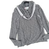 Free People Sweaters | Free People Gray Cowl Neck Heathered Sweater | Color: Gray | Size: One Size
