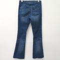 Free People Jeans | Free People Raw Hem Flared Jeans, Sz 26 | Color: Blue | Size: 26