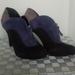 Nine West Shoes | Beautiful Suede Tricolor Shoe Boot Size 9 | Color: Black/Blue | Size: 9