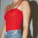 Brandy Melville Tops | Brandy Melville Bodysuit | Color: Red | Size: Os