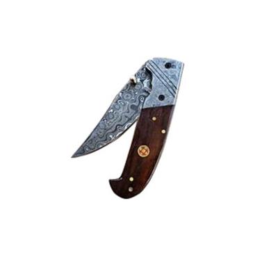 Titan International Knives Damasucs TF-001 EDC Steel Folding Knife 4.5 inch TF-001