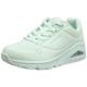Skechers Women's Uno Frosty Kicks Sneaker,Mint Durabuck/Textile Trim,8 UK