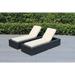 Latitude Run® Billyjo Outdoor Wicker Chaise Lounge - No Assembly Wicker/Rattan in Black | 33 H x 29 W x 83 D in | Wayfair