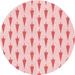 Pink/Red 84 x 0.35 in Indoor Area Rug - East Urban Home Floral Red/Pink Area Rug Polyester/Wool | 84 W x 0.35 D in | Wayfair