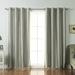 Astoria Grand Cambree Solid Blackout Thermal Grommet Curtain Panels Polyester in Gray | 96 H in | Wayfair ASTG7307 37144053