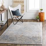 Kintbury 7'10" x 10' Traditional Taupe/Mustard/Light Gray/Blue/Brown/Dark Blue/Off White/Navy Area Rug - Hauteloom