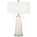 Color Plus Peggy 29 3/4" Smart White Glass Table Lamp