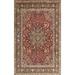 Brown/Red 60 x 0.35 in Indoor Area Rug - Alcott Hill® Diezel Traditional Red/Yellow/Brown Area Rug Polyester/Wool | 60 W x 0.35 D in | Wayfair