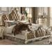 Andrew Home Studio Pistis Tufted Standard Bed Metal in Brown/White | 78 H x 74 W x 85 D in | Wayfair GFA26JL900Q-R3DF