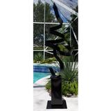 Statements2000 Modern Sculpture, Abstract Yard Sculpture, Garden Décor Indoor Outdoor Statue - Black Perfect Moment in Blue/Black | Wayfair